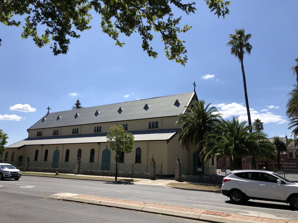 Text Box: St Kilian’s Roman Catholic church, Bendigo, Victoria, opened Dec 1857